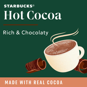 Starbucks Hot Cocoa box collection offers variety for seasonal sipping.