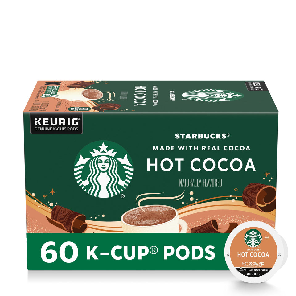 Starbucks Hot Cocoa K-Cup pod for Keurig machines, rich cocoa flavor ready fast.