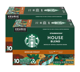 Starbucks House Blend K-Cup pods ready to brew a balanced cup