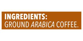 Close-up of the Starbucks House Blend label highlighting heritage