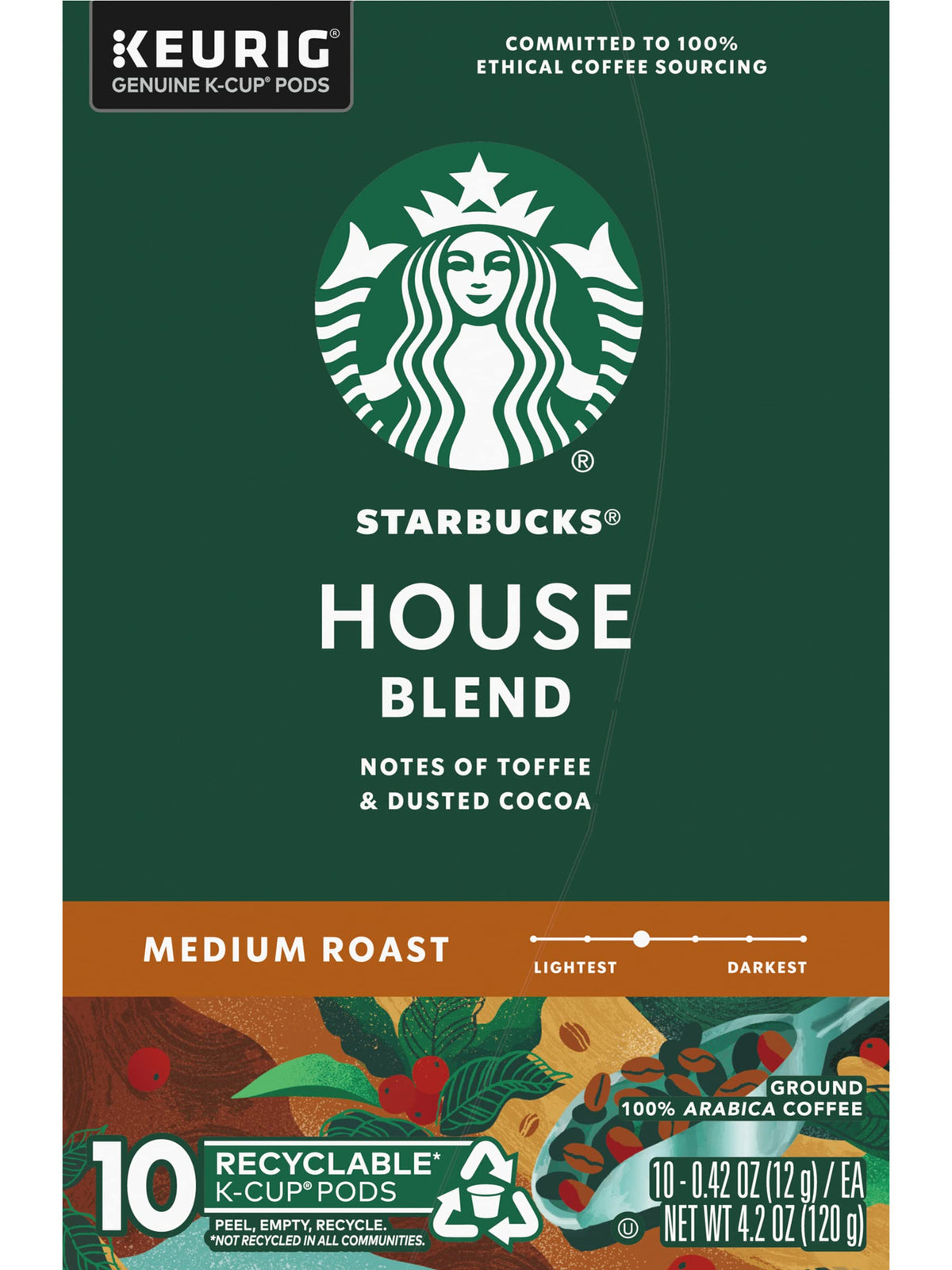Creamy latte moment with Starbucks House Blend and milk