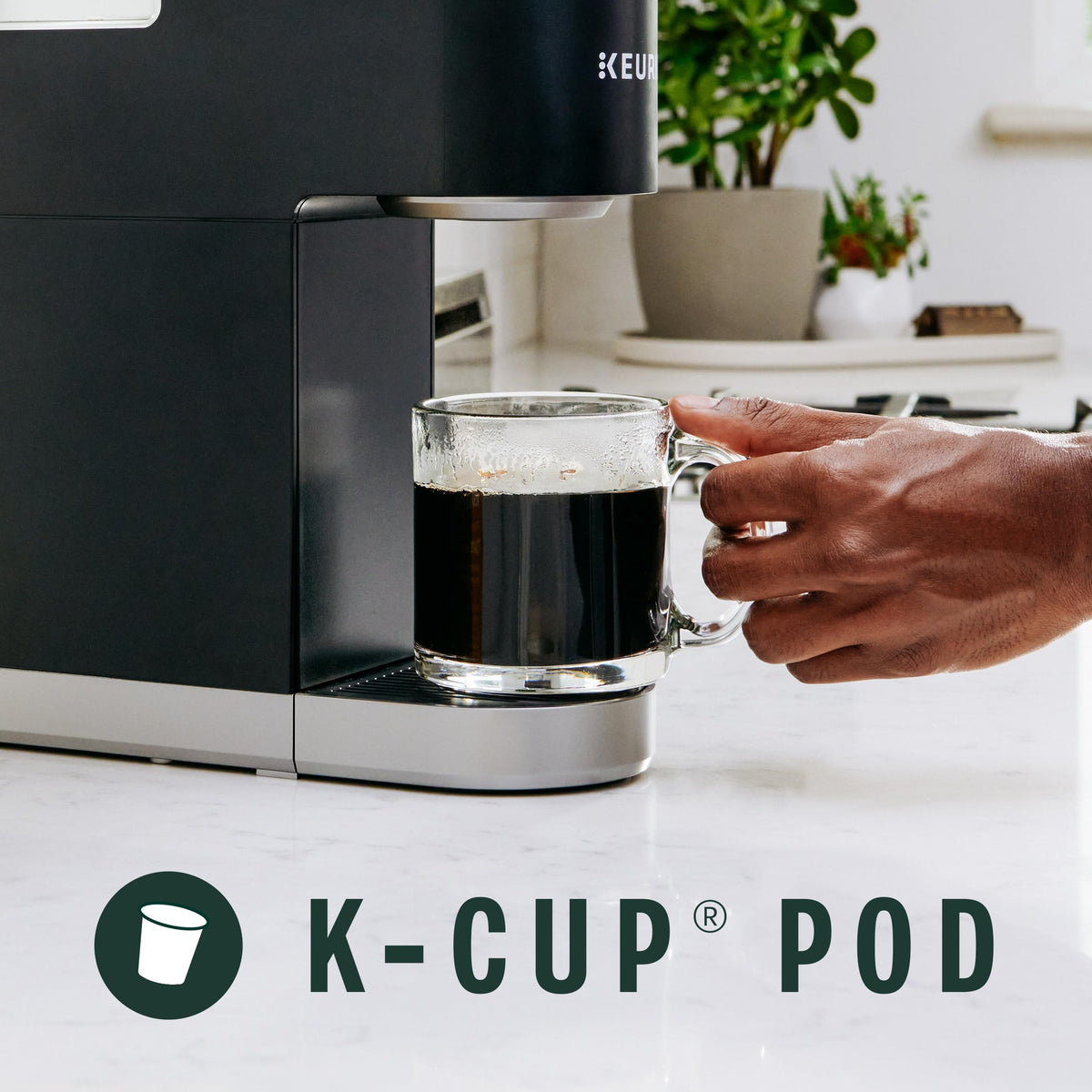Starbucks House Blend medium-roast K-Cup pod on display highlighting balanced flavor.
