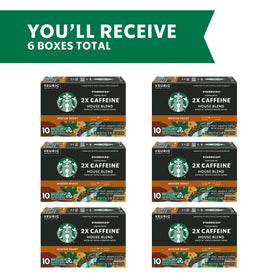 Closeup of Starbucks House Blend pods highlighting balanced flavor