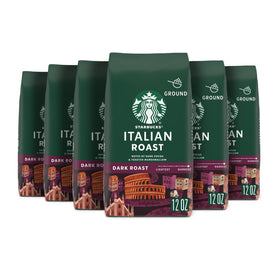Starbucks Italian Roast ground coffee six-pack for everyday use and flexibility