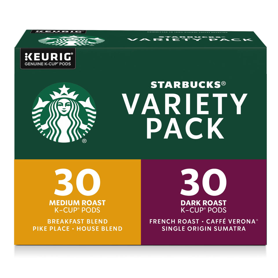 Starbucks K-Cup variety pack box for home brewing convenience