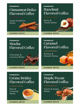 Starbucks Cinnamon Dolce K-Cup pack close-up highlighting warm cinnamon