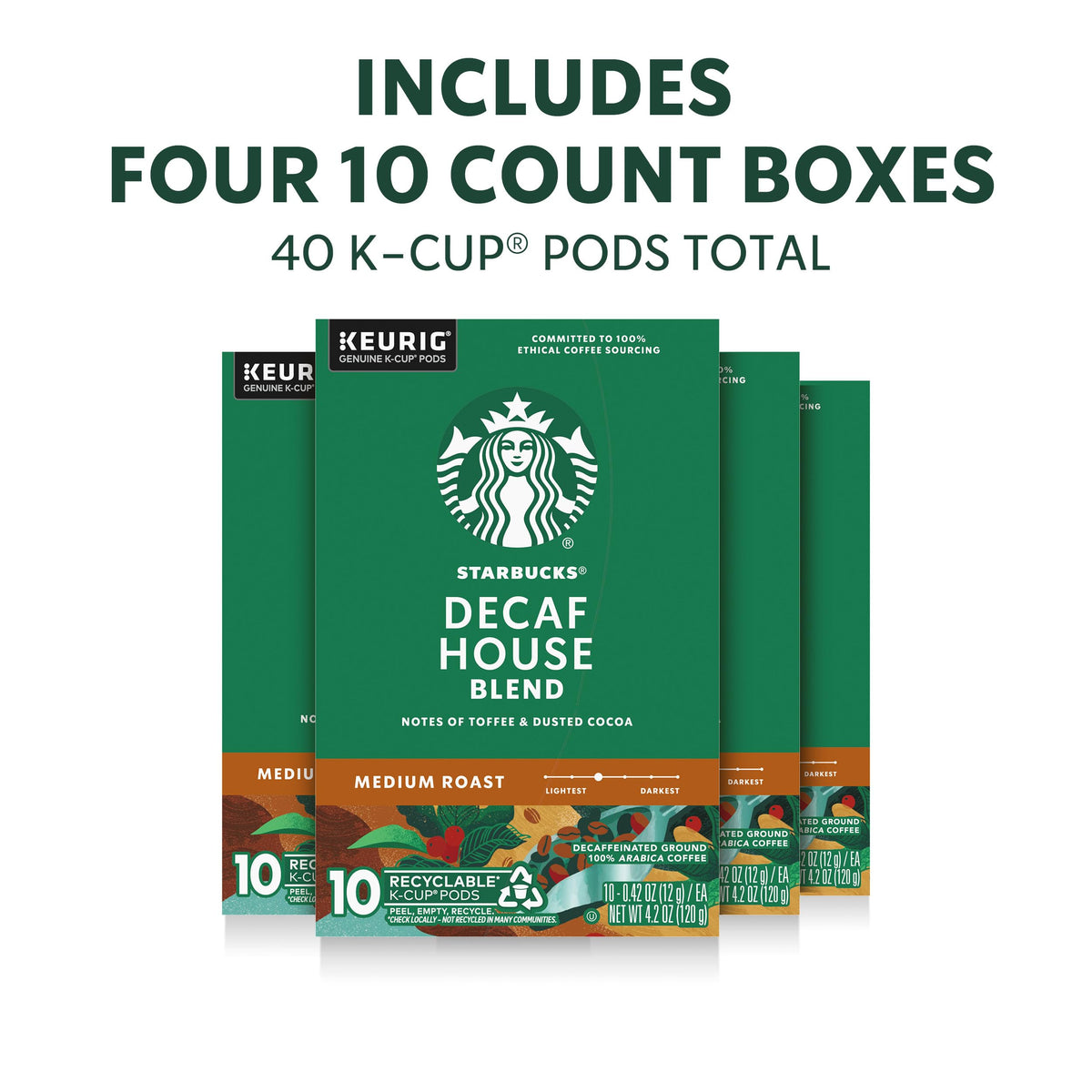 Starbucks K-Cups deliver smooth, balanced aroma for hot or iced coffee.