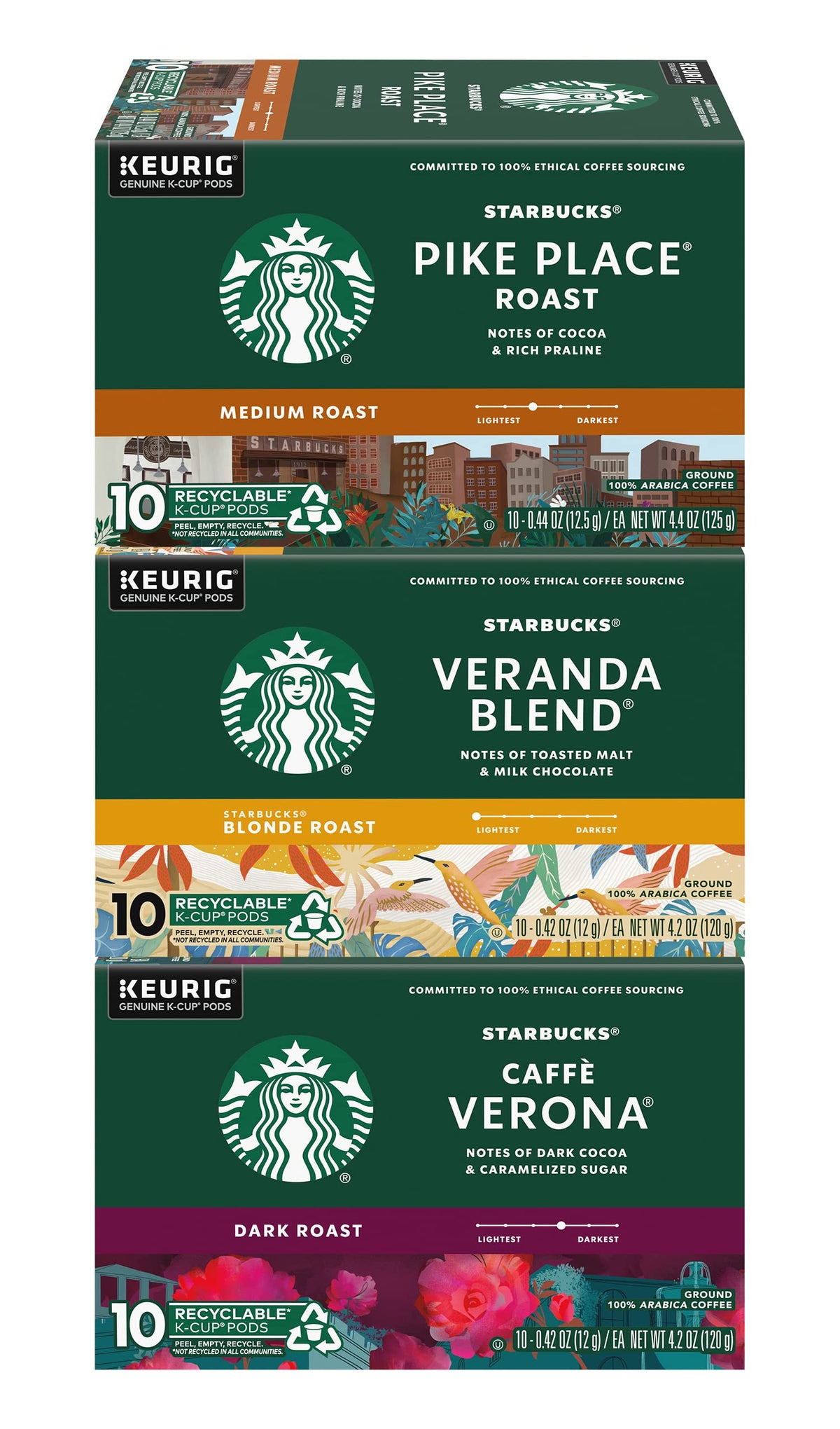 Starbucks K-Cups 30-count variety box front for Keurig brewers