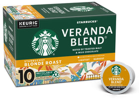 Starbucks Pike Place medium-roast K-Cups with nutty aroma