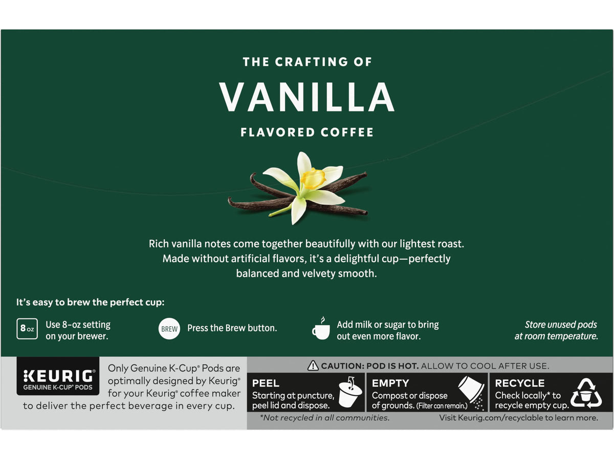 Starbucks Keurig Genuine K-Cup pods ensure compatibility and consistent flavor.