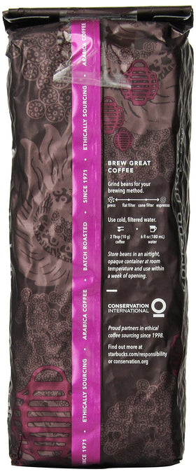 Starbucks Komodo Dragon Blend brewed cup: deep cedary herbs notes for a warm morning