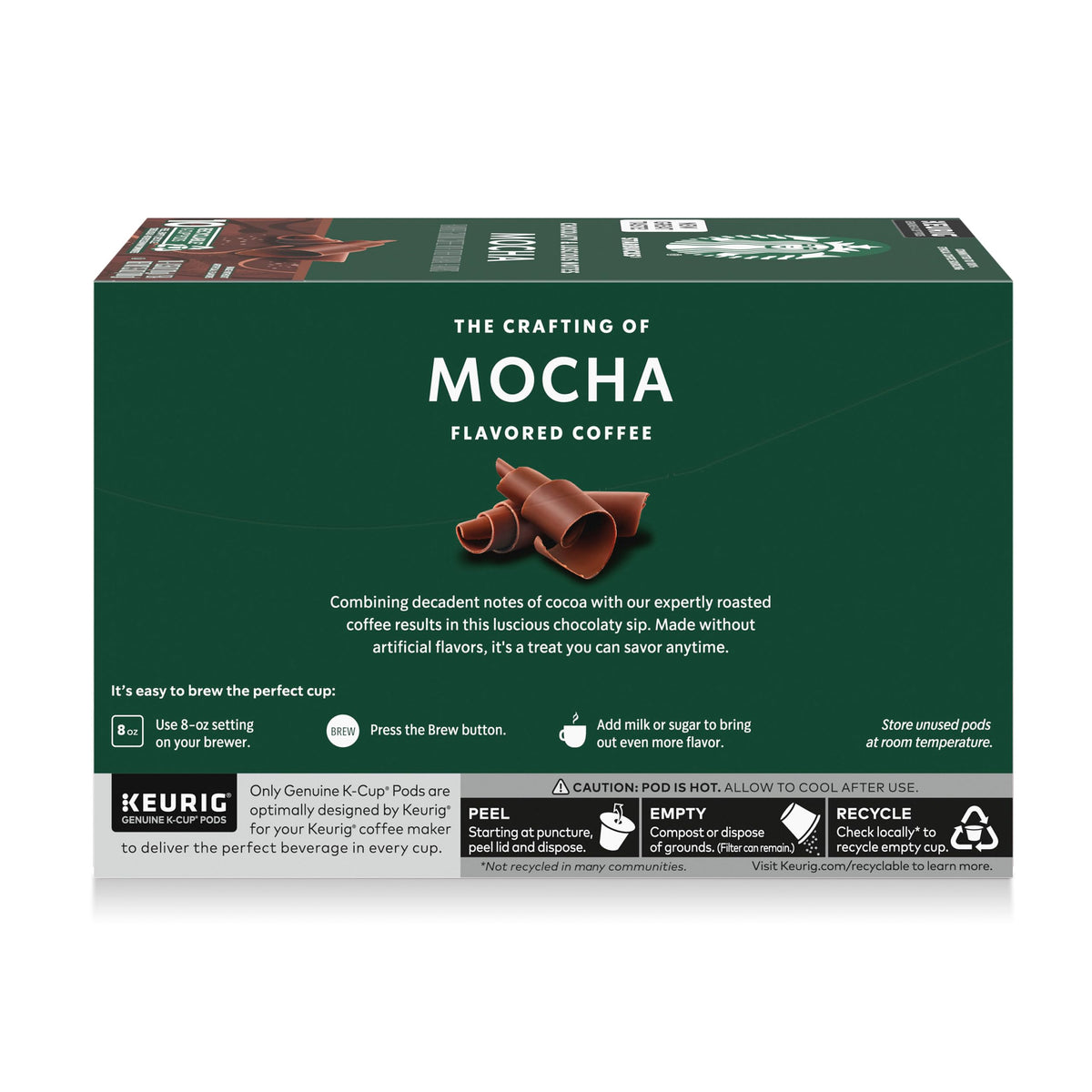 Close-up of a steaming Starbucks Mocha sip to savor aroma.