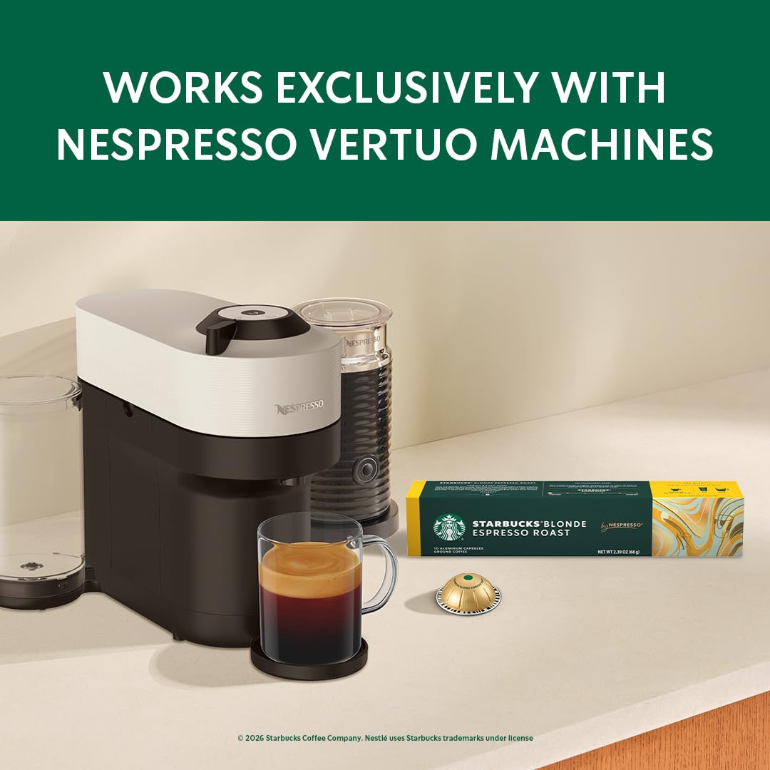 Starbucks by Nespresso Blonde Espresso mug 1.35 oz, showcasing a smooth, balanced morning cup