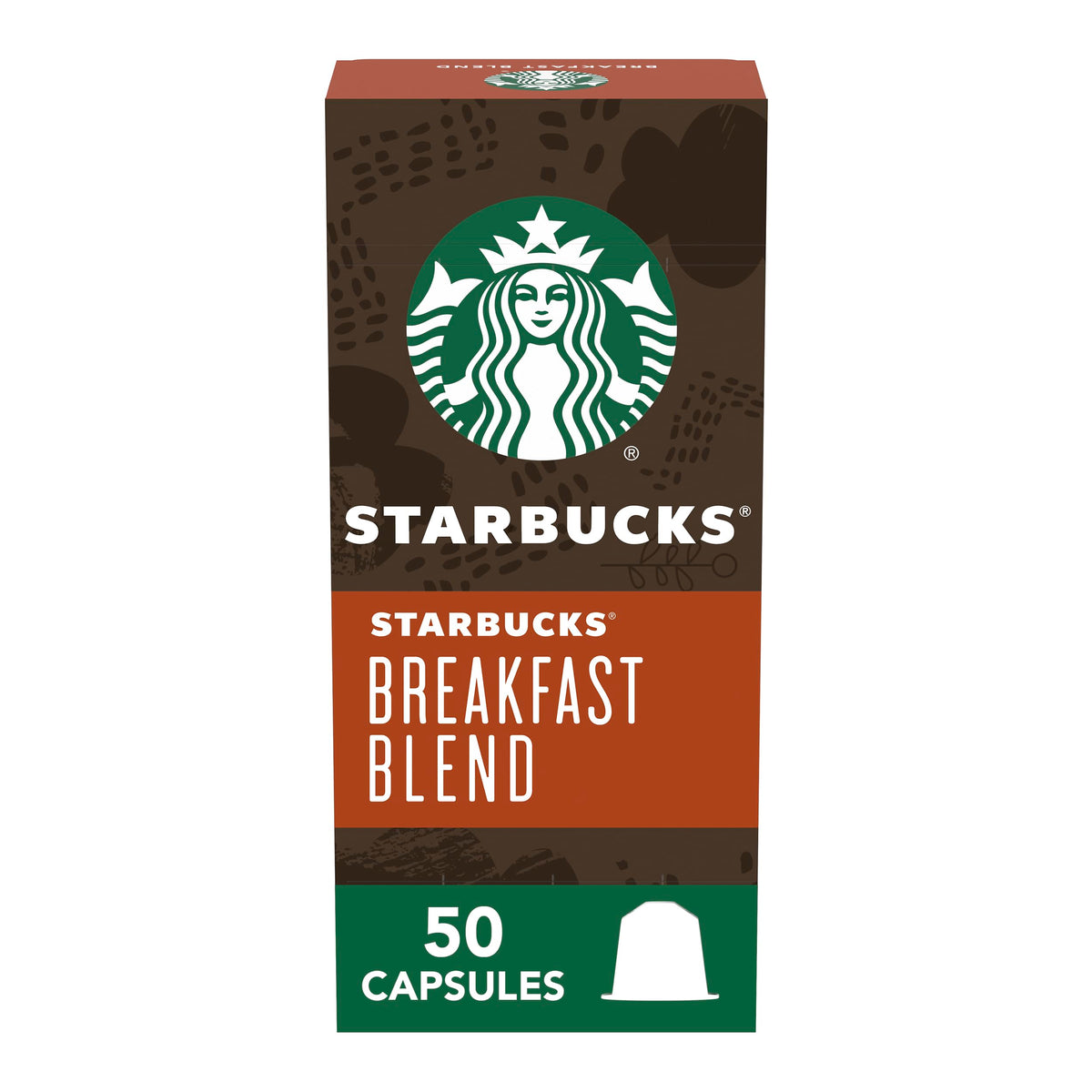 Starbucks Breakfast Blend capsules in a box, ideal for quick mornings.