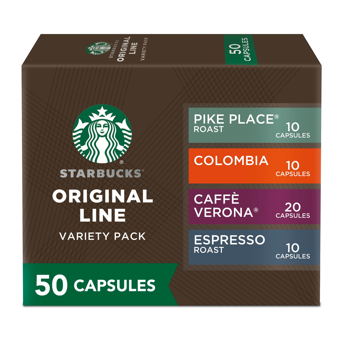 Starbucks by Nespresso Original Line intense pack pods for premium at-home espresso
