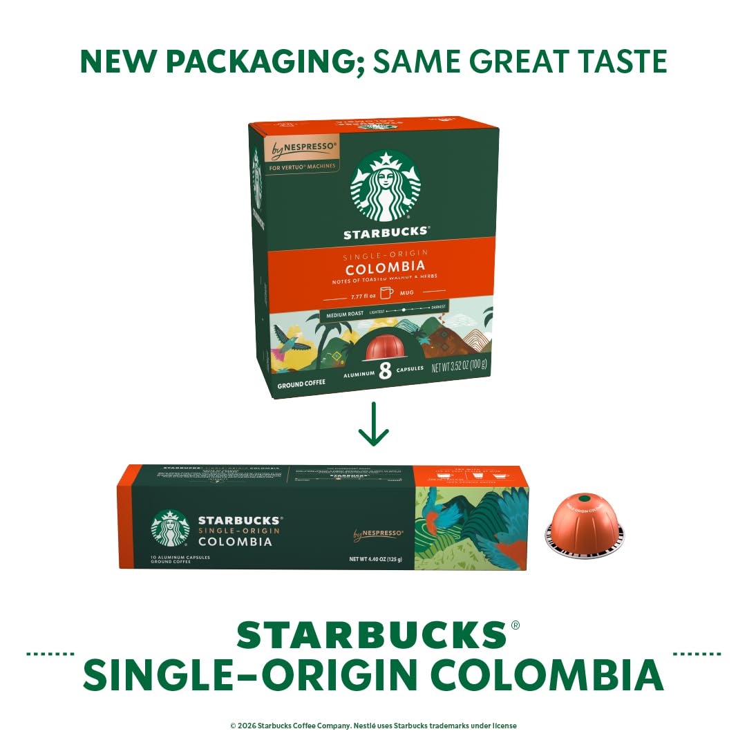 Starbuck s Colombia pods brew a smooth 7.77 oz cup for quick mornings.