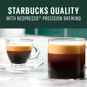 Packaging shot featuring recyclable capsule design and Nespresso partnership.