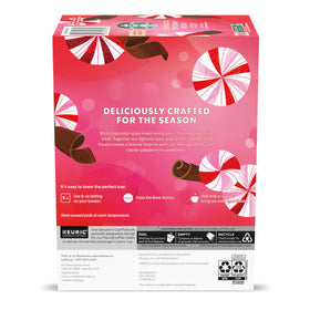 Starbucks Peppermint Mocha K-Cup gift-ready wrap suggests festive hosting or gifting.