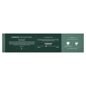 Starbucks Pike Place Arabica blend shown as premium 100% Arabica beans