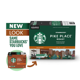Starbucks Pike Place K-Cup pod closeup showing pod design