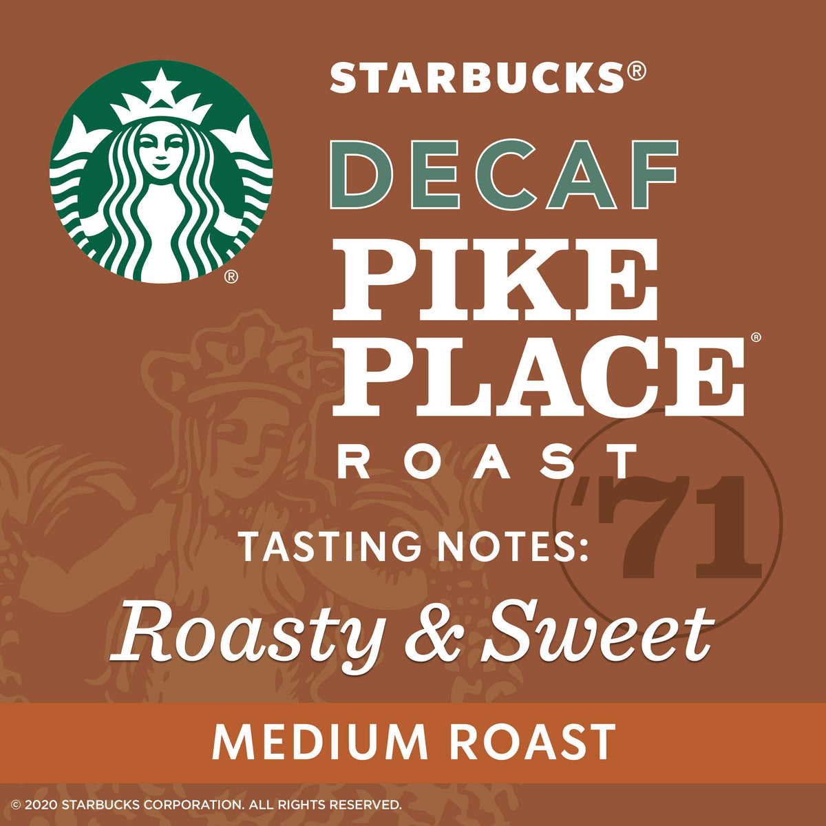 Starbucks Pike Place Roast coffee cup with steam showcases inviting aroma.