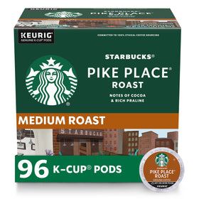 Starbucks Pike Place Roast K-Cup pods show balanced aroma for a smooth morning brew