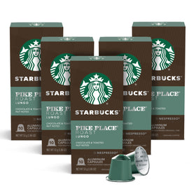 Starbucks Pike Place Roast pods deliver fresh flavor in aluminum capsules.