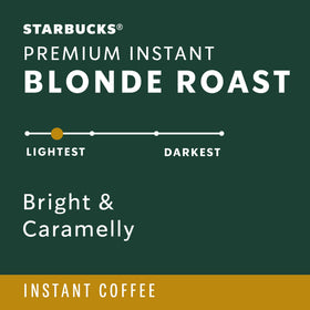 Starbucks Premium Instant Coffee dissolving in water for fast, smooth cups