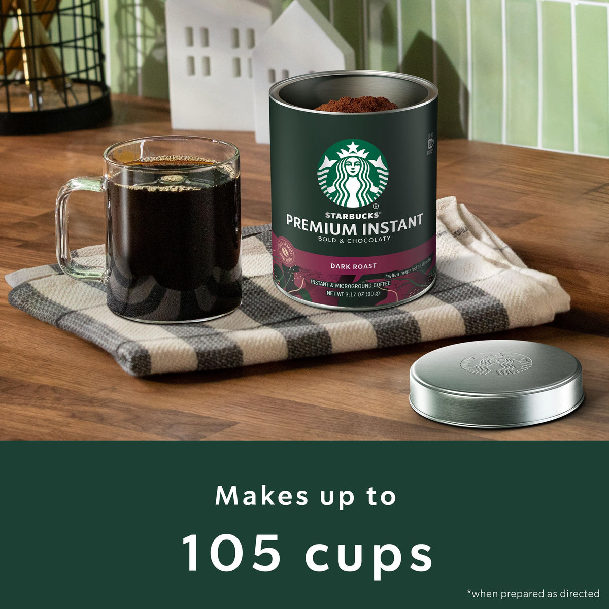 Starbucks Premium Instant Coffee served as iced coffee for a refreshing option