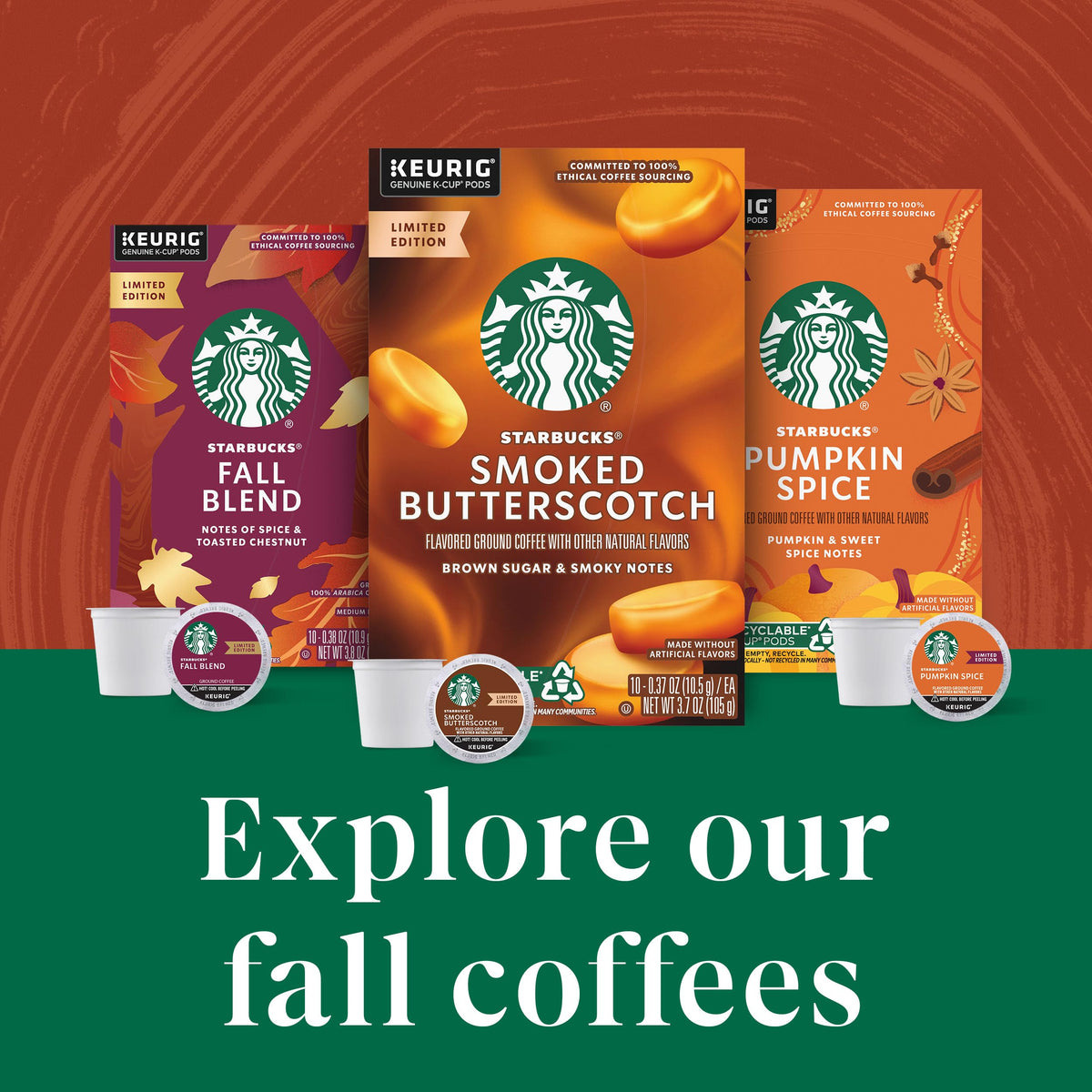 Starbucks pumpkin spice coffee pour showcasing warm aroma and flavor