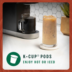 Starbucks pumpkin spice K-Cup pack close-up for convenient single-serve use