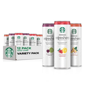 Starbucks Refreshers Peach Passion Fruit can for on-the-go refreshment and fruity flavor.