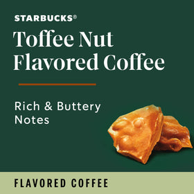 Starbucks Signature Collection Toffeenut packaging highlights premium flavor and sustainability.