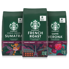 Starbucks Sumatra beans ready for a bold, full-bodied brew.
