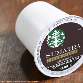 Starbucks Sumatra Dark Roast K-Cup awaiting your next flavorful pause.