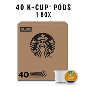 Close-up of Starbucks Sunsera K-Cup pods showing light roast aroma.