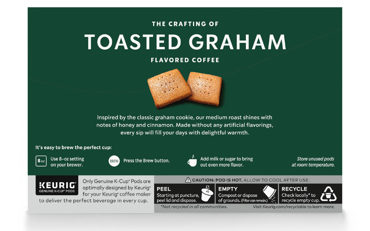 Starbucks Toasted Graham aroma fills the kitchen during brew.