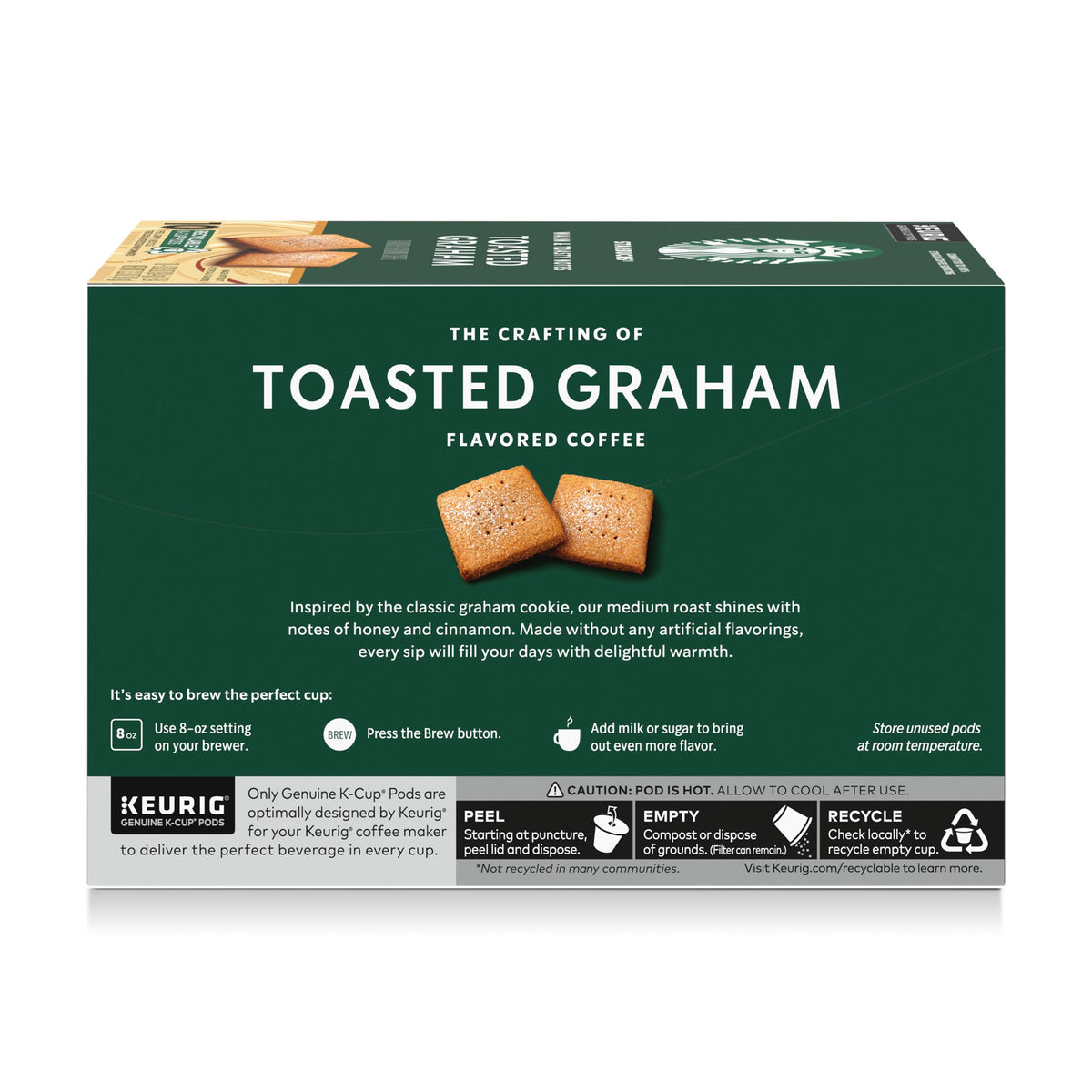 Morning routine with Starbucks Toasted Graham K-Cups on a kitchen counter