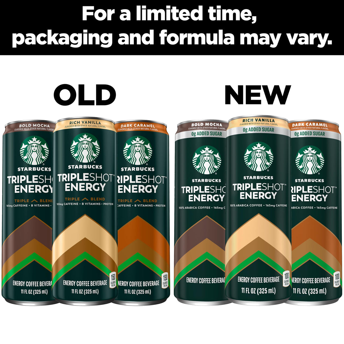 Starbucks Tripleshot energy drink can with 165mg caffeine for a focused daytime lift