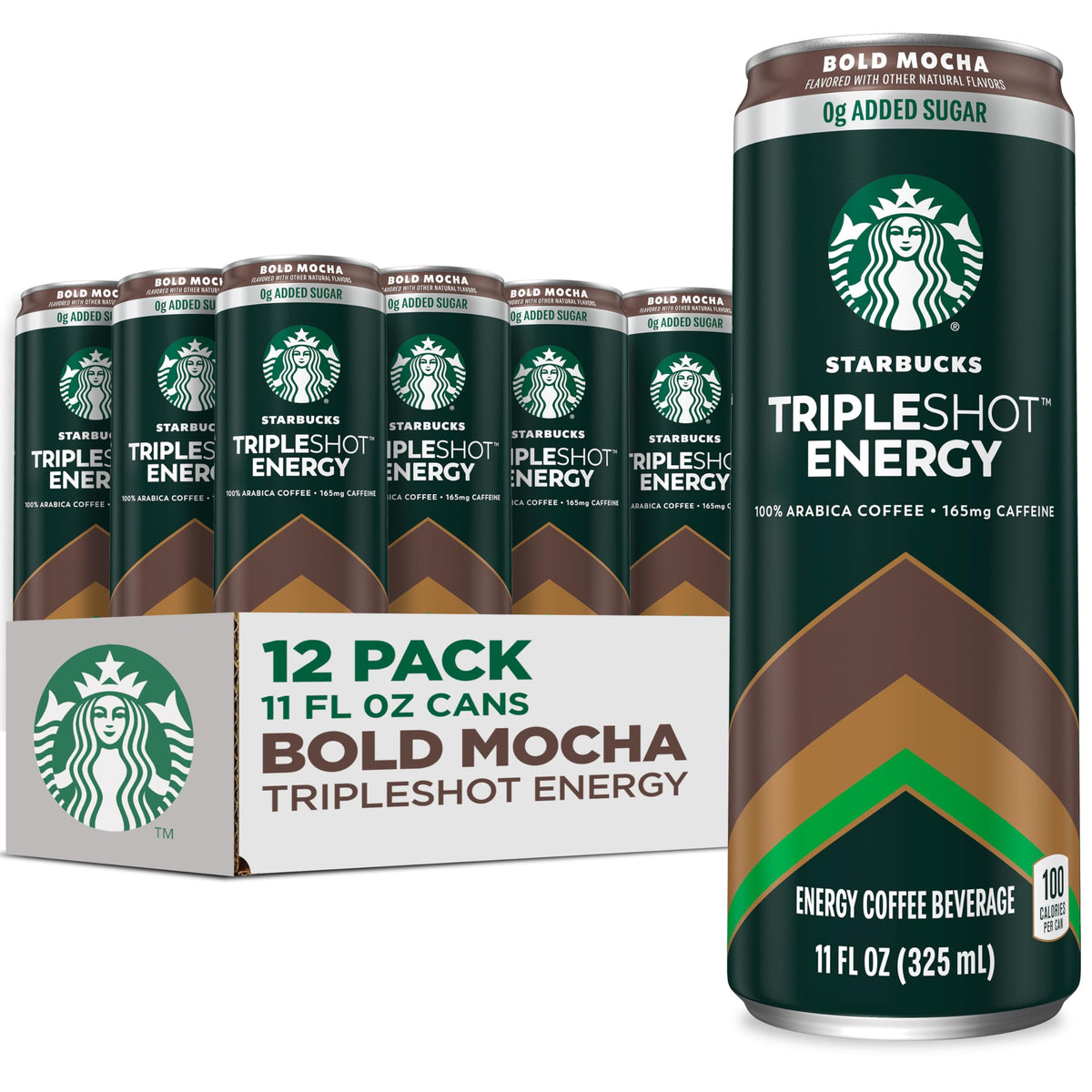 Starbucks Tripleshot coffee energy drink mocha can delivering bold flavor and a sustained energy boost