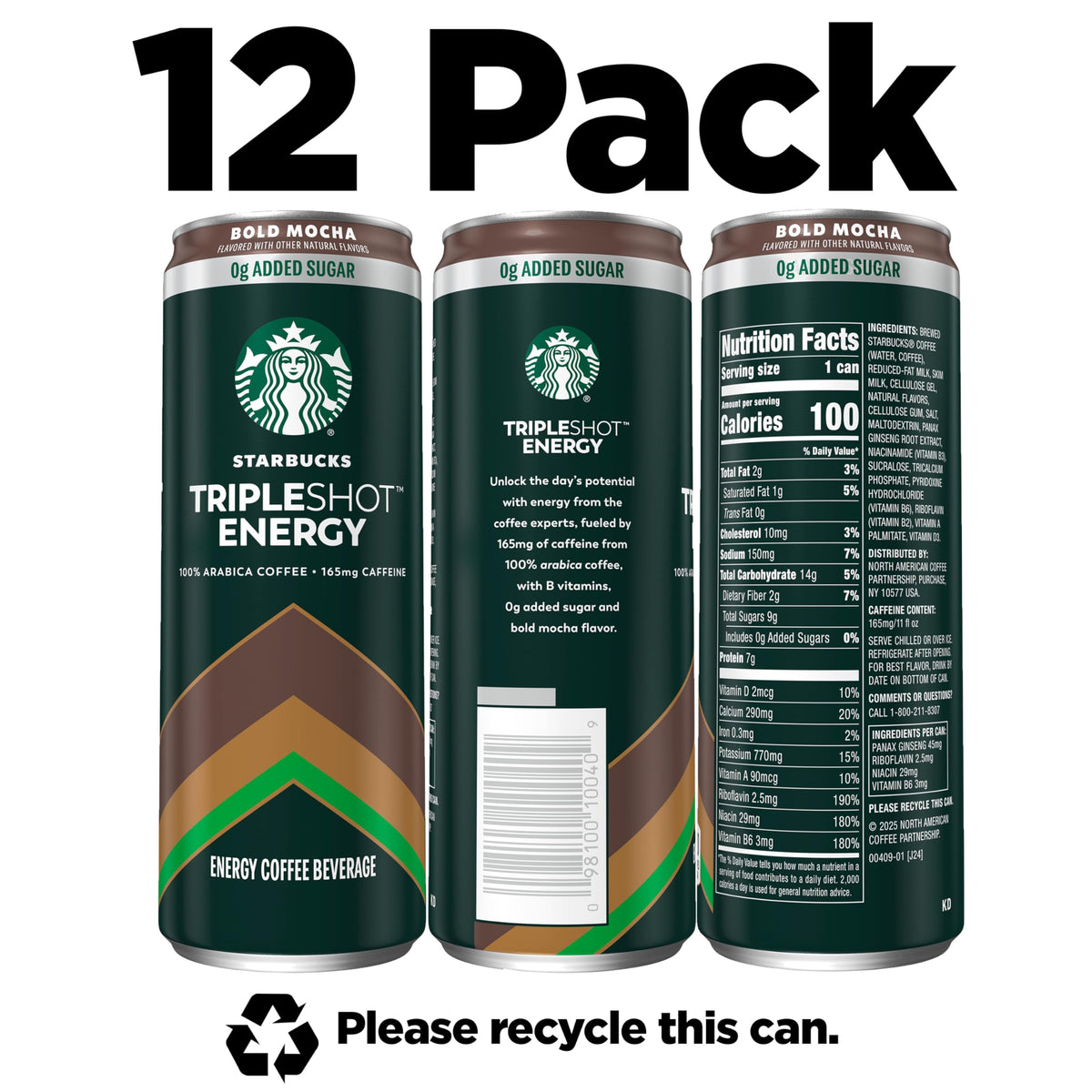 Starbucks Tripleshot coffee energy drink vanilla can offering smooth taste and extra quick energy