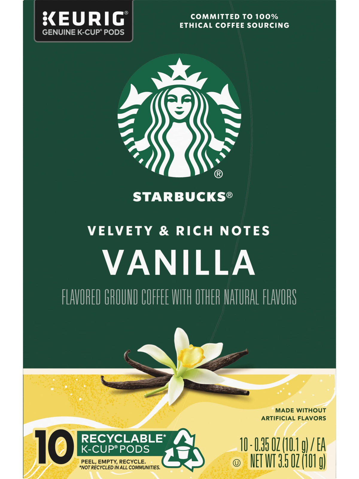 Starbucks vanilla aroma in cup evokes cozy moments during a busy day.