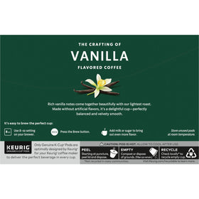 Starbucks Vanilla K-Cup pods stay ready for everyday coffee rituals.