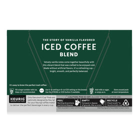 Starbucks Vanilla Iced Coffee Pod vanilla detail emphasizes natural flavor notes.