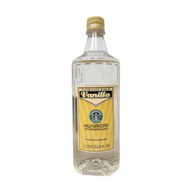 Starbucks Vanilla syrup with dispensing pump, ideal for DIY café-quality beverages.