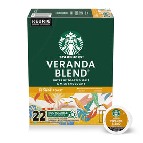 Starbucks Veranda Blend K-Cup pods in a box for easy home brewing