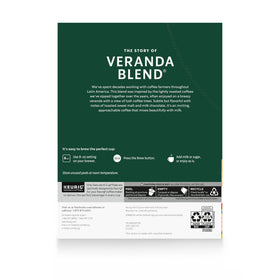Mug with velvety foam and Veranda Blend aroma
