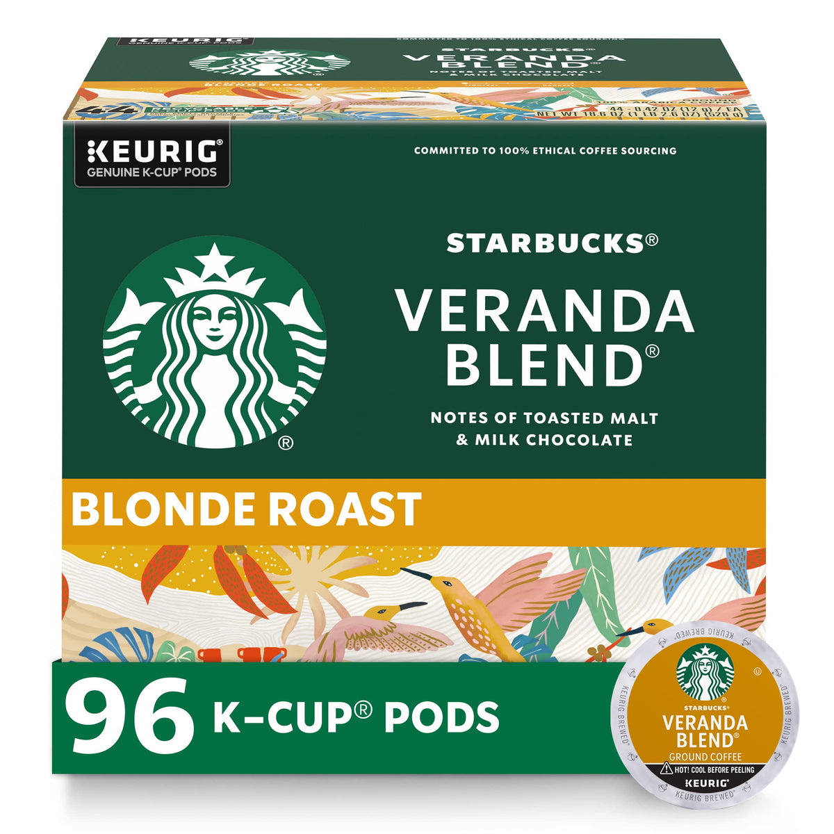 Starbucks Veranda Blend K-Cup pack shot for convenient at-home brewing