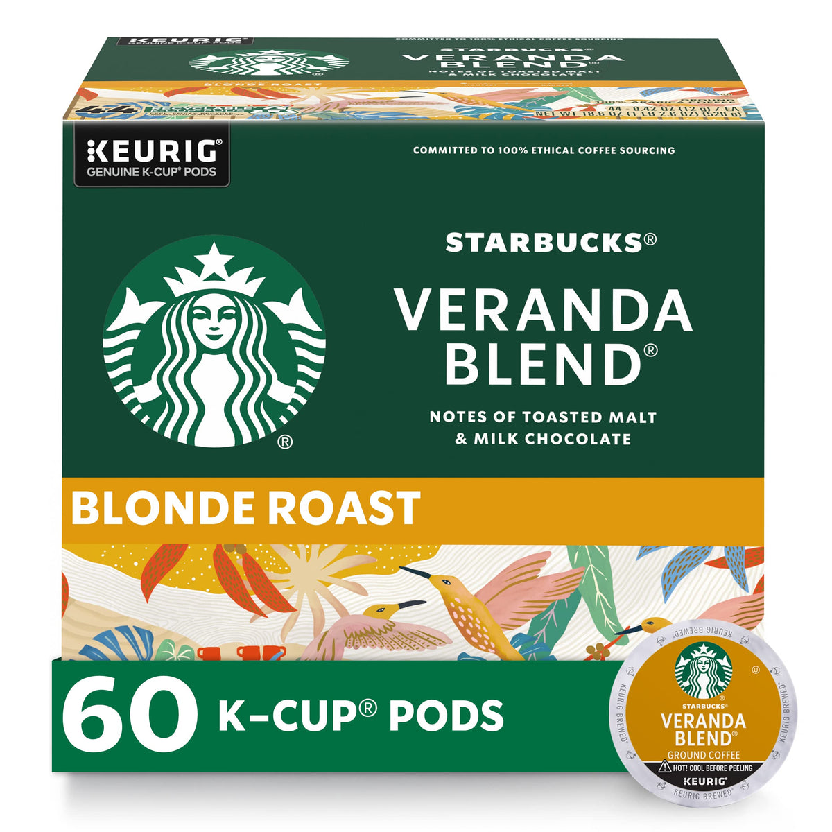 Starbucks Veranda Blend K-Cup pods in multipack packaging