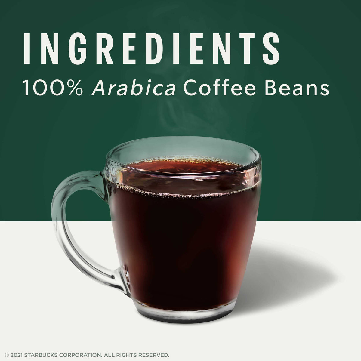 Aromatic steam rising from Starbucks Veranda Blend cup